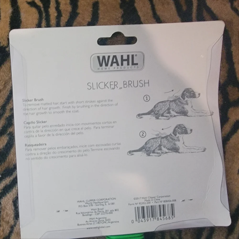 Wahl Dog Grooming Slicker Brush Big Dog Ea. New